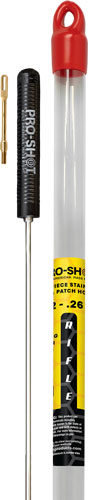 PRO SHOT STAINLESS 1PC PISTOL – CLEANIN ROD 18″ .22 CAL & UP
