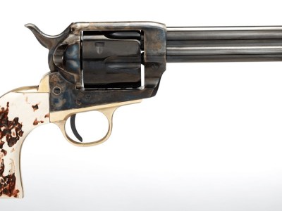 TAYLOR’S & COMPANY CATTLEMAN 45LC BL/STAG 5.5″
