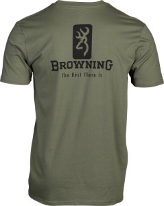 BROWNING SS T-SHIRT EMBLEM – MILITARY GREEN XXLARGE