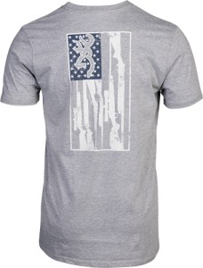 BROWNING SS T-SHIRT BROWNING – LEGACY FLAG HTHR GRAY XXLARGE