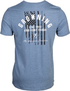 BROWNING SS T-SHIRT HUNT TOUGH – BLUE LARGE