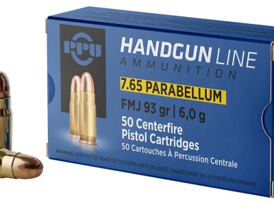 PPU PPH765P Handgun  7.65x21mmParabellum 93gr Full Metal Jacket 50 Per Box/20 Case