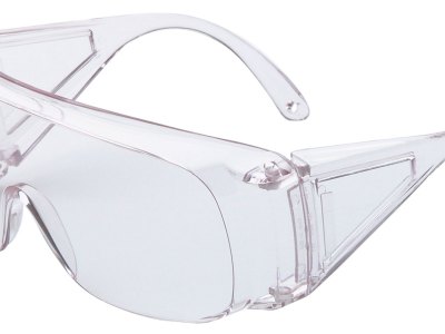 Howard Leight R01701 HL100 OTG Adult Clear Lens Polycarbonate Clear Frame