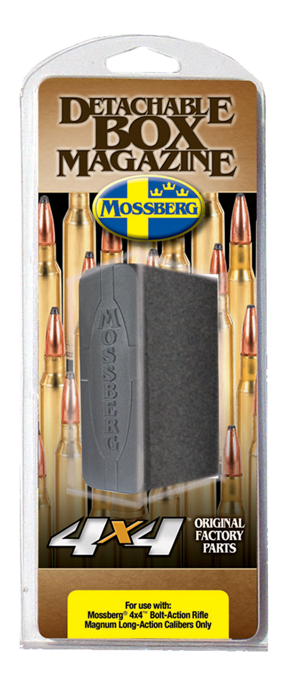 Mossberg 95034 Drop Box Magazine Patriot 3rd 338 Win Mag/300 Win Mag/7mm Rem Fits Mossberg 4×4 Long Action Black Polymer