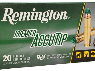 Remington Ammunition 27943 Premier Accutip 450Bushmaster 260gr AccuTip 20 Per Box/10 Case