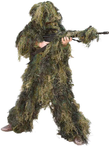 RED ROCK 5 PIECE GHILLIE SUIT – WOODLAND YOUTH MEDIUM