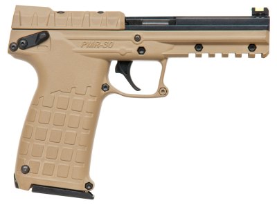 Kel-Tec PMR30BTAN PMR30  22 WMR 30+1 4.30″ Fluted Steel Barrel, Black/Tan Serrated Slide, Tan Polymer Frame w/Picatinny Rail, Tan Textured Polymer Grip