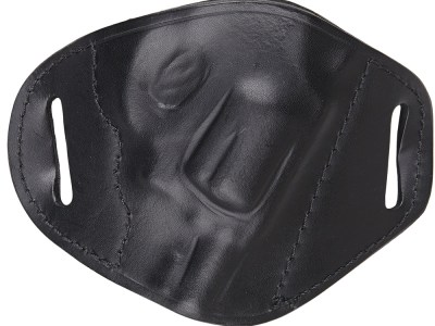 Bulldog MLBRS Molded  OWB Black Leather Belt Slide Fits S&W J Frame Fits 2-4″ Barrel Right Hand