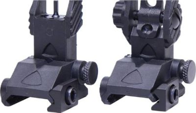 GUNTEC AR-15 EZ SIGHTS POLY – BACK UP THIN IRON SIGHT SET