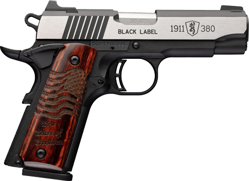 BROWNING 1911-380 BLACK LABEL – MED PRO 380ACP 3.62″ 250TH