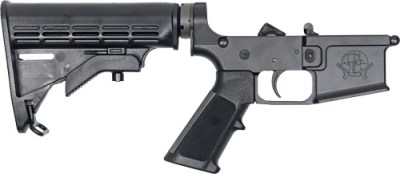 GLFA LOWER GROUP AR-15 5.56MM – W/ADJUSTABLE STOCK BLACK