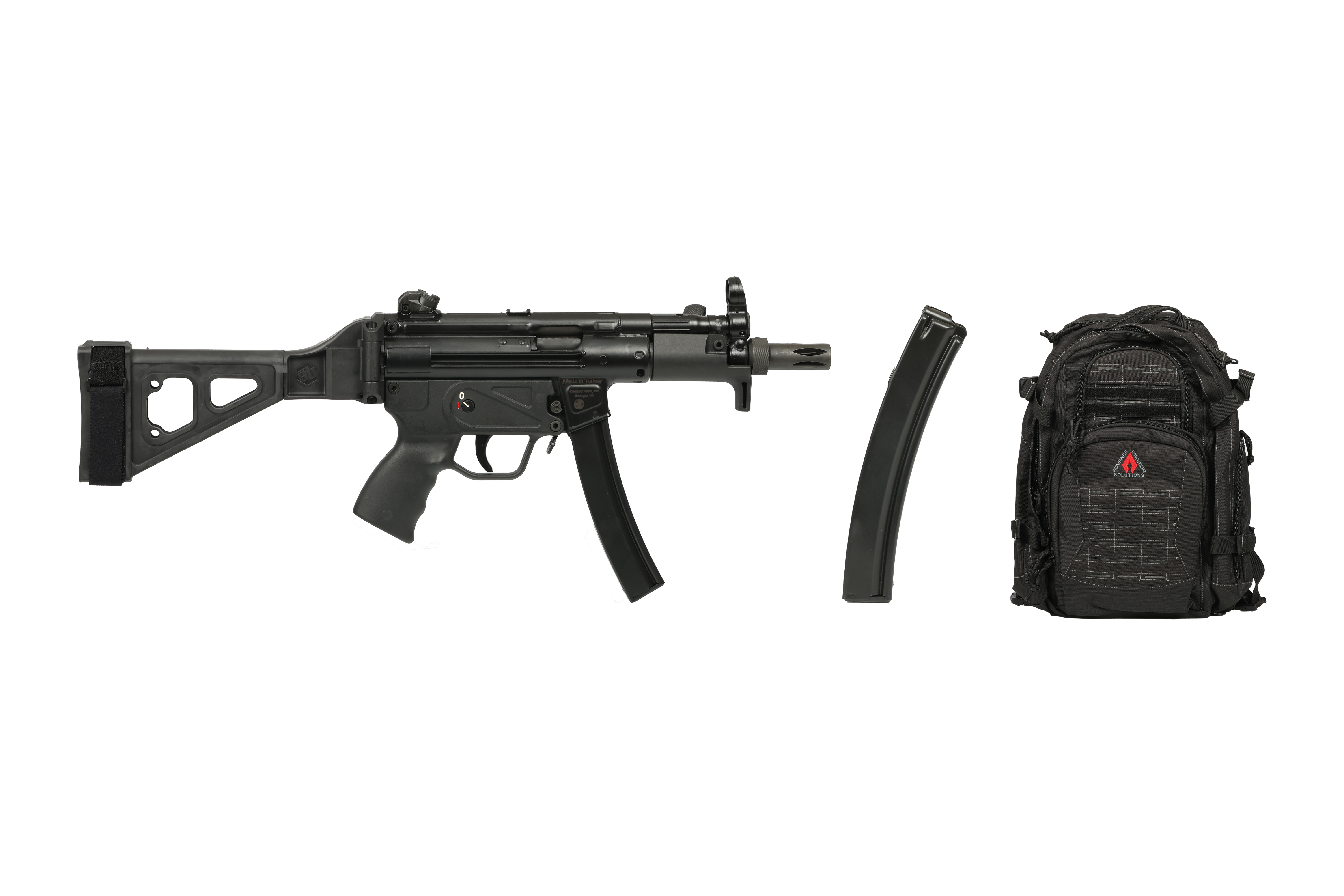 CENTURY ARMS AP5-P 9MM 5.75″ 30+1 BRACE PKG