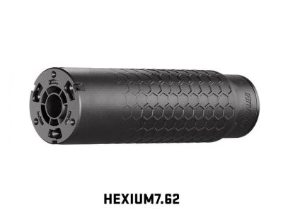 SIG SAUER HEXIUM762 7.62MM SUPPRESSOR BLACK, HUB TAPER DIRECT THREAD MOUNT 3D PRINT TITANIUM 5/8X24