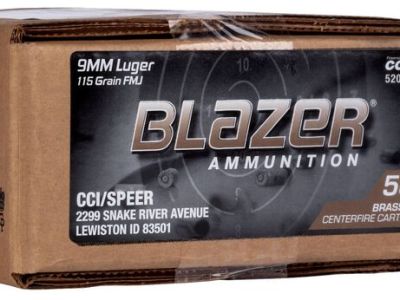 BLAZER BRASS 9MM 115G FMJ 500RD CASE